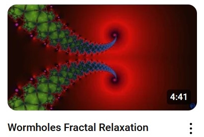Wormholes Fractal Relaxation